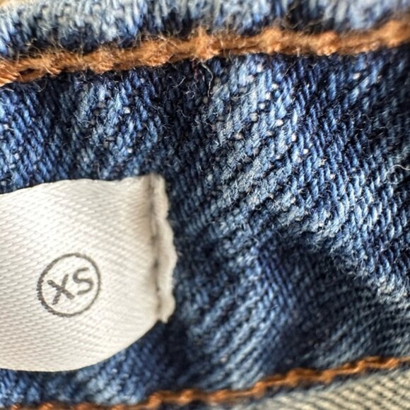 Altar'd State Light Blue Distressed Jean Shorts - Picture 3 of 6